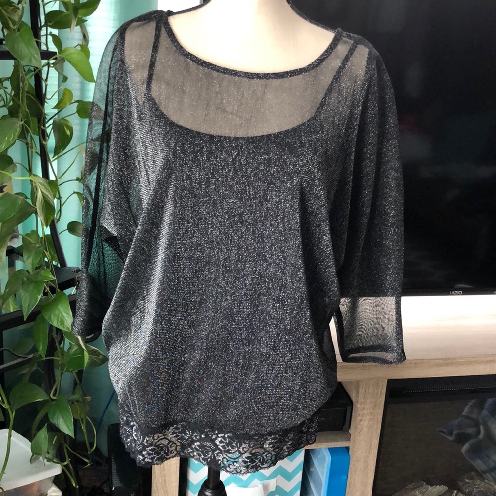 Maurices sheer blouse